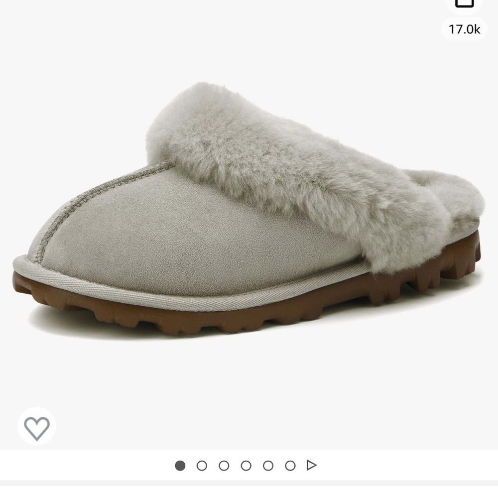 WaySoft Genuine leather sheepskin Women’s Slipper Shearling hard bottom